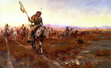アメリカインディアン Painting - メディスンマン No 2 1908 チャールズ マリオン ラッセル アメリカ インディアン